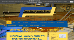 Desktop Screenshot of postsportvereinbonn.de