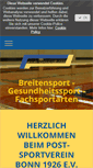 Mobile Screenshot of postsportvereinbonn.de